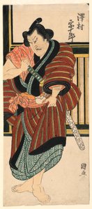 片段泽村宗十郎拔剑 作者 Utagawa Kuninao