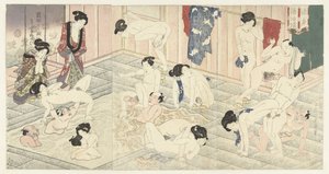 箱根的浴场 作者 歌川国贞（一）