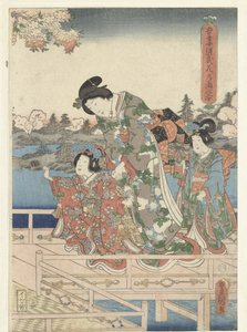 东源治春宴
东源氏花宴（物上题名） 作者 歌川国贞（一）