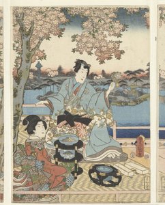 东源治春宴
东源氏花宴 作者 歌川国贞（一）