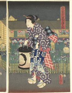 盛开的鸢尾花
善成花丛（物体上的标题） 作者 歌川国贞（一）