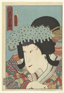 泽村田之助（物品上的标题） 作者 清水龙山