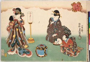 晚雪博雪》，出自《八大人物景观》系列 菅田白圭，约1850年，约1850年。 作者 歌川国贞