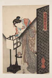 东方灯（安东）（彩色木版画） 作者 歌川国贞