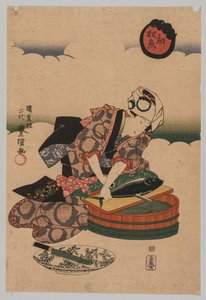 准备博尼塔（Bonita），1823-1880年。 作者 歌川国贞
