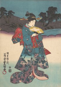 打印。 作者 歌川国贞