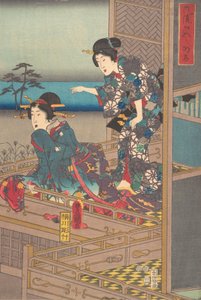 打印。 作者 歌川国贞