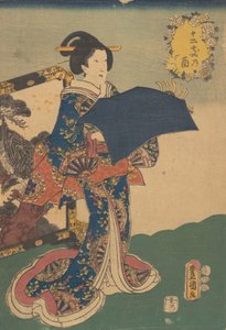 打印。 作者 歌川国贞