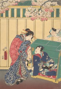 打印。 作者 歌川国贞