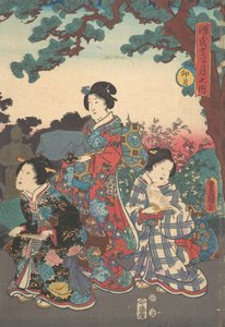 打印。 作者 歌川国贞
