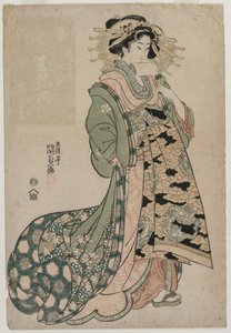 塔玛雅的歌妓白塔玛 作者 歌川国贞