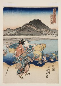 View of Fuch? (Fuch? no zu) (colour woodblock print) 作者 歌川国贞