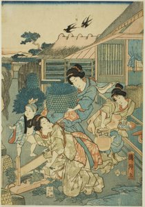 丝绸农场的大繁荣（Kaikoya Daihanjono Zu） 作者 歌川国里
