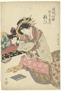 艺伎花园秃头 作者 歌川国安