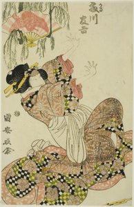 藤川友吉二世饰演宽平的妻子冈春 作者 歌川国安