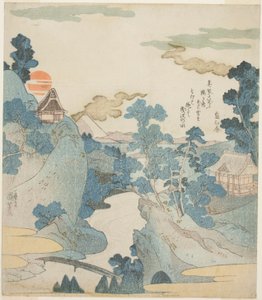 从箱根远眺拂晓的富士山 作者 歌川国义