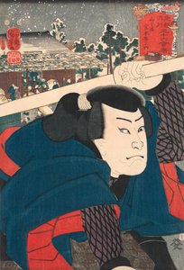 演员宫本武藏》 作者：国义 作者 歌川国义