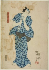 饰演常五郎的演员市川团十郎 VIII 作者 歌川国义