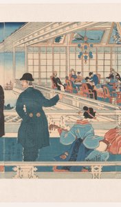 横滨美国商行 作者 歌川贞秀
