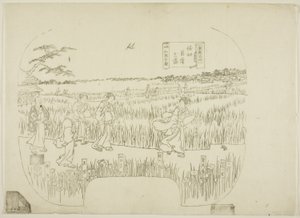 东都名胜 "系列版画的关键版块 作者 歌川贞秀