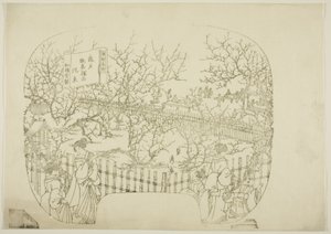 东都名胜 "系列版画的关键版块 作者 歌川贞秀
