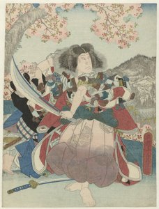 中村右卫门四世在 "喜一源三连乐之卷 "中饰演鬼若丸，Naka 剧场