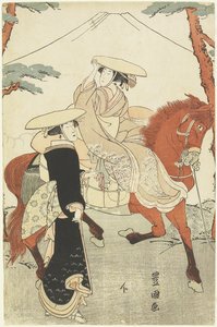 （两个女人，一个步行，一个骑在马背上），18世纪末 -  19世纪初
