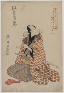 身着旅行长袍的四代光五郎 作者 歌川丰国
