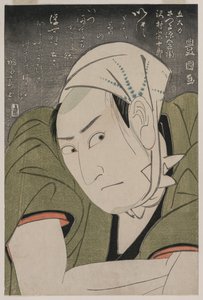 泽村宗十郎三世萨摩玄兵卫纪念像 作者 歌川丰国