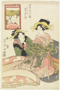 "演员模仿的镜像，泽村弦之介饰演的藤谷一左卫门》，1807年1月 作者 歌川丰国