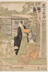 石家庄茶馆 作者 歌川丰国