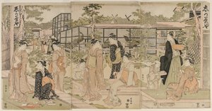 石家庄茶馆 作者 歌川丰国