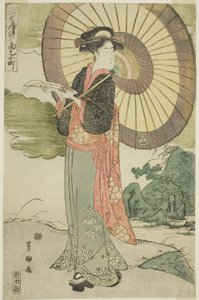 小町祈雨》的当代模仿作品（天城小町）。