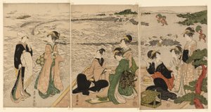海滨郊游 作者 歌川丰国一世