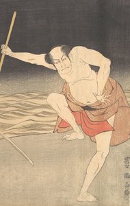 水边的演员。 作者 歌川丰国一世