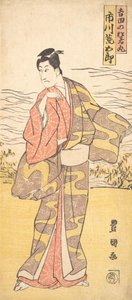 演员Ichikawa Aragoro扮演Yoshida no Matsuwaka-Maru，约。1790-1825. 作者 歌川丰国一世
