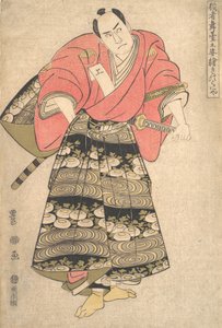 扮演岛田朱三郎的演员泽村宗三郎，出自《图像》系列，约1795年。 作者 歌川丰国一世