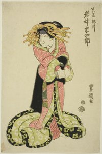 饰演歌妓的演员岩井半四郎 作者 歌川丰国一世