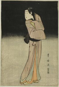 饰演店小二 Chokichi 的演员 Segawa Kikunojo III 作者 歌川丰国一世