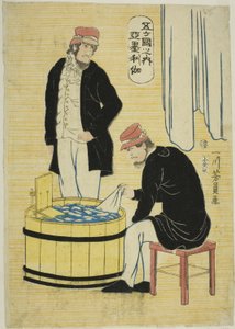 五国之中：美国人 (Gokakoku no uchi, Amerikajin) 作者 歌川义和