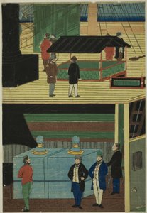 美国轮船内部（Amerikakoku jokisen-chu no zu） 作者 歌川义和