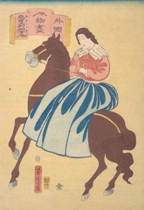美国女骑手，1861年1月。
