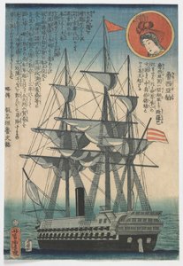 江户时代的俄罗斯船 作者 歌川佳tora