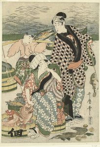 芝海滩鱼市的景色
[芝]之浦鱼市 作者 歌摩 (II) , 北川