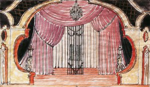 沃尔夫冈·阿玛多伊斯·莫扎特为 Cosi Fan Tutte 设计的布景 作者 瓦茨拉夫·戈特利布