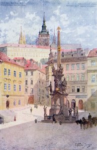 圣三一的鼠疫柱，Malostranske Namesti, Mala Strana, 布拉格
