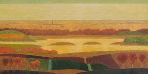 大雁飞过沙丘，2023 年（布面油画） 作者 瓦迪姆·瓦斯科夫斯基
