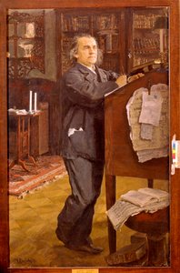 作曲家亚历山大-谢罗夫（1820-1871 年）肖像。瓦伦丁-亚历山德罗维奇-谢罗夫（1865-1911 年）的画作，布面油画 作者 瓦伦丁·亚历山德罗维奇·塞罗夫
