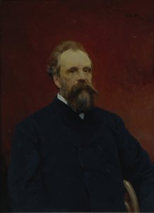 谢尔盖·米哈伊洛维奇·特列季亚科夫的肖像1834-1892年，1895年 作者 瓦伦丁·亚历山德罗维奇·塞罗夫