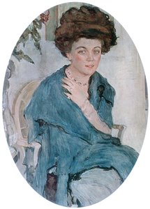 叶莲娜·奥利夫（Yelena Oliv）的肖像，1909年 作者 瓦伦丁·亚历山德罗维奇·塞罗夫